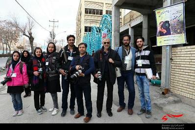 حضور خبرنگاران و تصویر برداران در راهپیمایی 22 بهمن