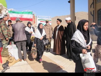 سومین کاروان راهیان نور دانشجویی استان چهارمحال و بختیاری به مناطق عملیاتی جنوب کشور اعزام شد ./عکس: سید مرتضی علوی