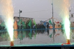 اهتزاز پرچم متبرک در میدان قمربنی هاشم(ع) شهرکرد