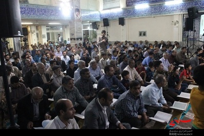 جزء خوانی با حضور قاری مصری در فرخشهر