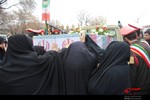 تشییع شهدای گمنام زیر برف در تبریز 