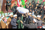 تشییع و تدفین پیکر شهید گمنام در حوزه علمیه جعفریه خلخال