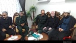 حضور سردار خرم در منزل شهیدان اکرمی در مراغه