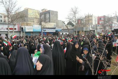 مردم شهرستان ساوجبلاغ جشن چهل سالگی انقلاب را با شکوه برگزار کردند
