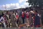 امدادرسانی پاسداران و بسیجیان در مناطق سیل زده شهرستان سرباز
