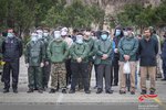 رزمایش مدافعان سلامت حوزه مقاومت بسیج ۱۱۷ شهید صدوقی به منظور مقابله با ویروس کرونا
