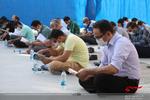 مراسم دعای عرفه با رعایت پروتکل‌های بهداشتی در مسجد جامع رجایی شهر کرج برگزار شد
