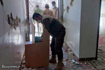 کمک رسانی بسیجیان سپاه فتح به خانواده‌های آسیب دیده زلزله سی تخت