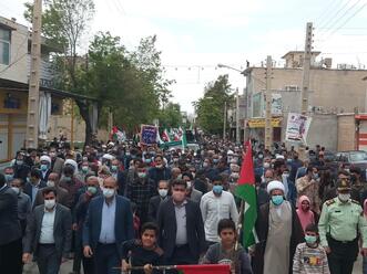 خروش مردم فارسان در حمایت از مردم مظلوم غزه