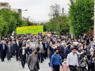 تجلی شکوه امت اسلامی در راهپیمایی روز قدس شهرستان بروجن