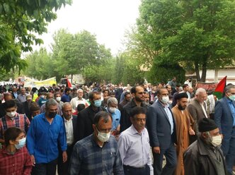 راهپیمای روز جهانی قدس در لنجان