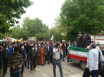 راهپیمای روز جهانی قدس در لنجان