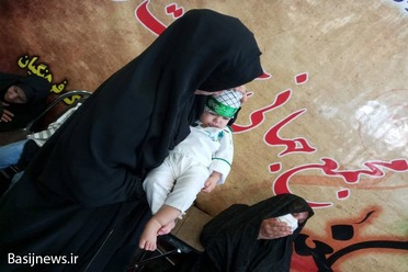 مراسم شیرخوار گان حسینی در شهرستان بهار استان همدان