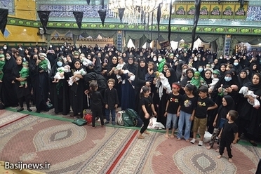 همایش شیرخوارگان حسینی در مسجد جامع رجایی شهر کرج