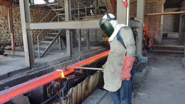بازدید از واحد تولیدی شمش های فولادی در فرادنبه