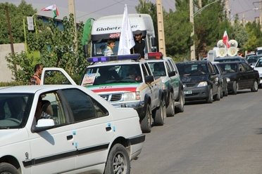 رژه خودرویی در شهر اردل