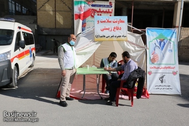 برپایی میز خدمت در بام ایران