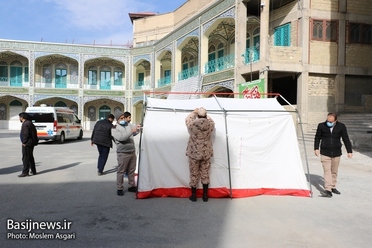 برپایی میز خدمت در بام ایران