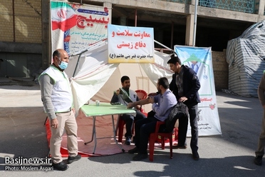 برپایی میز خدمت در بام ایران