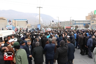 تشییع شهید گمنام در شهرک صنعتی شهرکرد