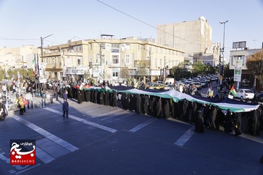 تجمع دانشجویان دانشگاه‌های قم در محکومیت جنایات رژیم سَفّاک صهیونیستی
عکس از سیدمحمدمهدی قدس علوی