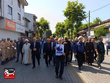 تشییع شهید مجتبی محمدحسینی