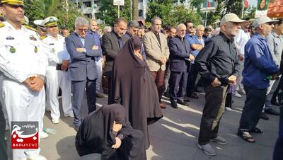 مراسم تشییع پیکر شهدای حمله تروریستی آستانه اشرفیه