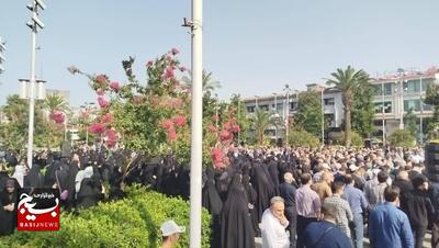 مراسم تشییع پیکر شهدای حمله تروریستی آستانه اشرفیه