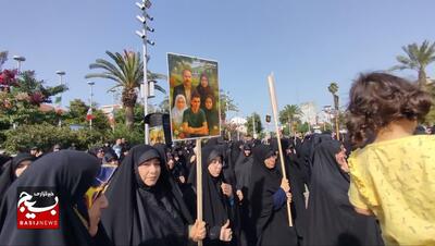 مراسم تشییع پیکر شهدای حمله تروریستی آستانه اشرفیه