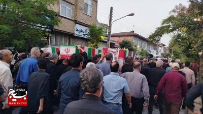 مراسم تشییع و تدفین پیکر شهدا