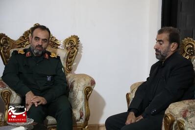 دیدار  فرمانده سپاه قدس گیلان با خانواده شهدای اقتدار