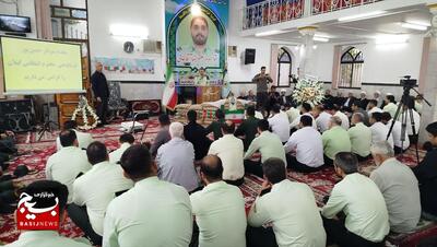 مراسم شهید مدافع امنیت علیرضا آقاجانی