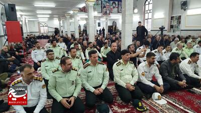 مراسم شهید مدافع امنیت علیرضا آقاجانی