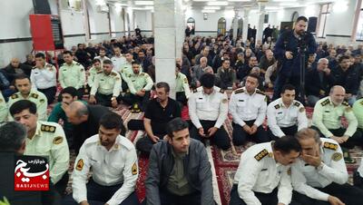مراسم شهید مدافع امنیت علیرضا آقاجانی