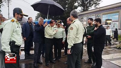 مراسم شهید مدافع امنیت علیرضا آقاجانی