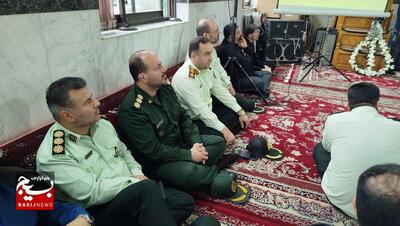 مراسم شهید مدافع امنیت علیرضا آقاجانی