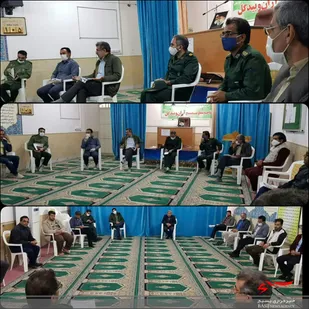نشست فرمانده سپاه آران و بیدگل با مدیران جهادی