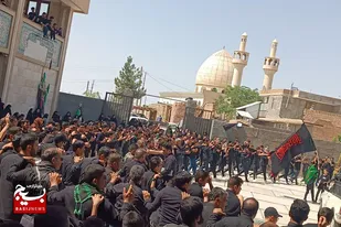 مراسم عزاداری روز عاشورا در روستای حسن آباد دامغان