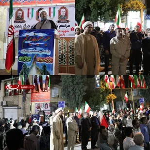 تجلی عشق به شهدا در حاجی&zwnj;آباد؛ برگزاری مراسم چهلمین روز شهادت سرداران پاکپور و سلیمانی