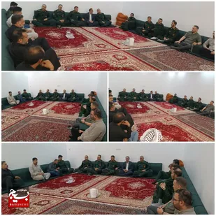 سرکشی و تفقد فرمانده و سبزپوشان ناحیه مقاومت بسیج حمیدیه از خانواده شهید امنیت عماد دحیمی