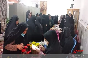 بازارچه محلی کارآفرینی در پایگاه مقاومت بسیج حضرت زینب (س) سرخه دایر شد