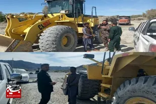 بازگشایی جاده روستای وانان به روستای نسفران دهستان هیچان شهرستان نیکشهر