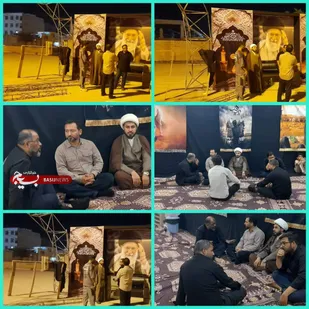 بازدید مسئول نمایندگی ولی&zwnj;فقیه در سپاه ناحیه بندرلنگه و جانشین سپاه ناحیه از  ستاد مردمی  اربعین