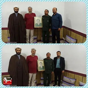 دیدار با خانواده شهید دانشیان در لالی
