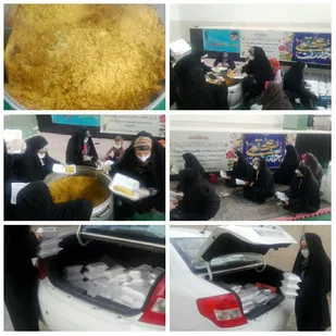 توزیع 170 پرس غذای گرم بین نیازمندان روستای اسلامیه از توابع تفت
