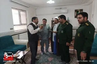 از جانباز حاج عباس امینیان دیدار و تجلیل بعمل آمد