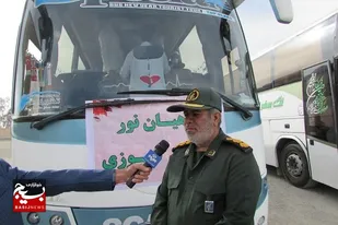 اعزام دانش آموزان بسیجی پسر به مناطق عملیاتی جنوب غرب