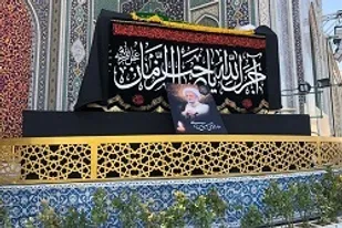 مراسم وداع با پیکر آیت الله مصباح در حرم رضوی برگزار شد