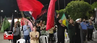 میدان شهدای ۲۱ دی لالی به میدان مقاومت تبدیل شد
