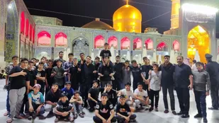 نوجوانه های صالحین شهرستان ملارد به ایستگاه مشهد رسید